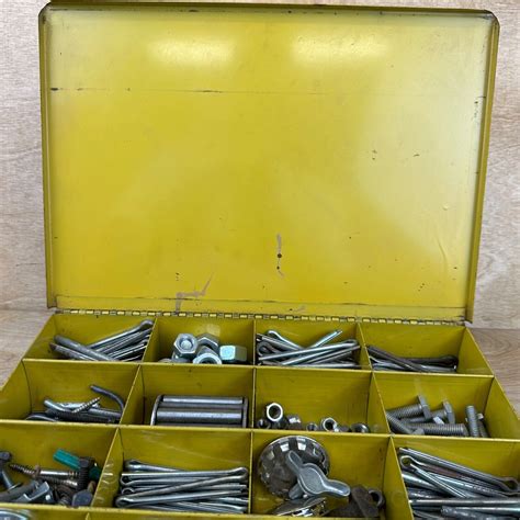 Vintage KAR Products Metal Steel Parts storage Box Tray 20